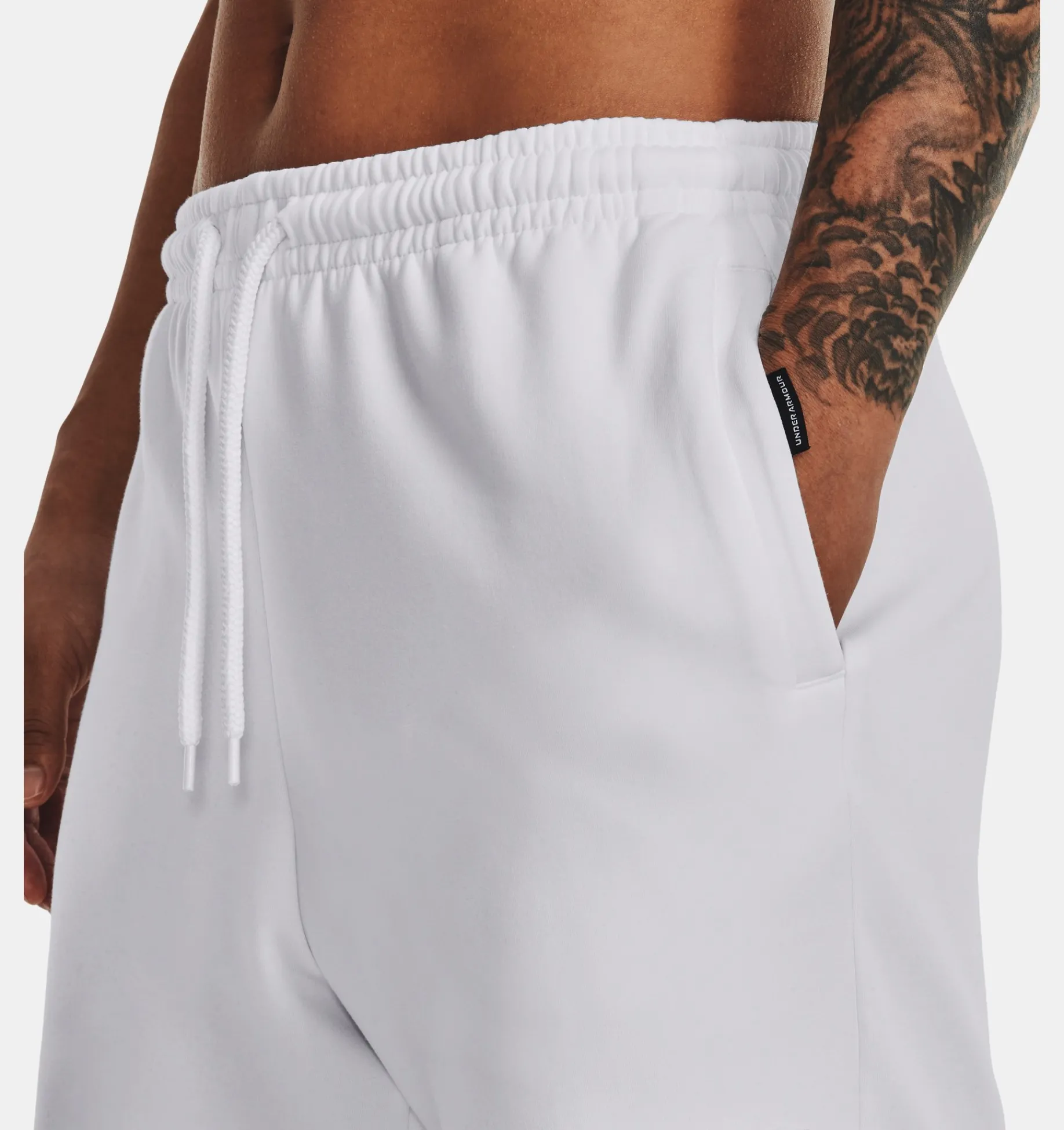 Best Sale Under Armour Shorts Ua Summit Knit Unisex White / Black - 100