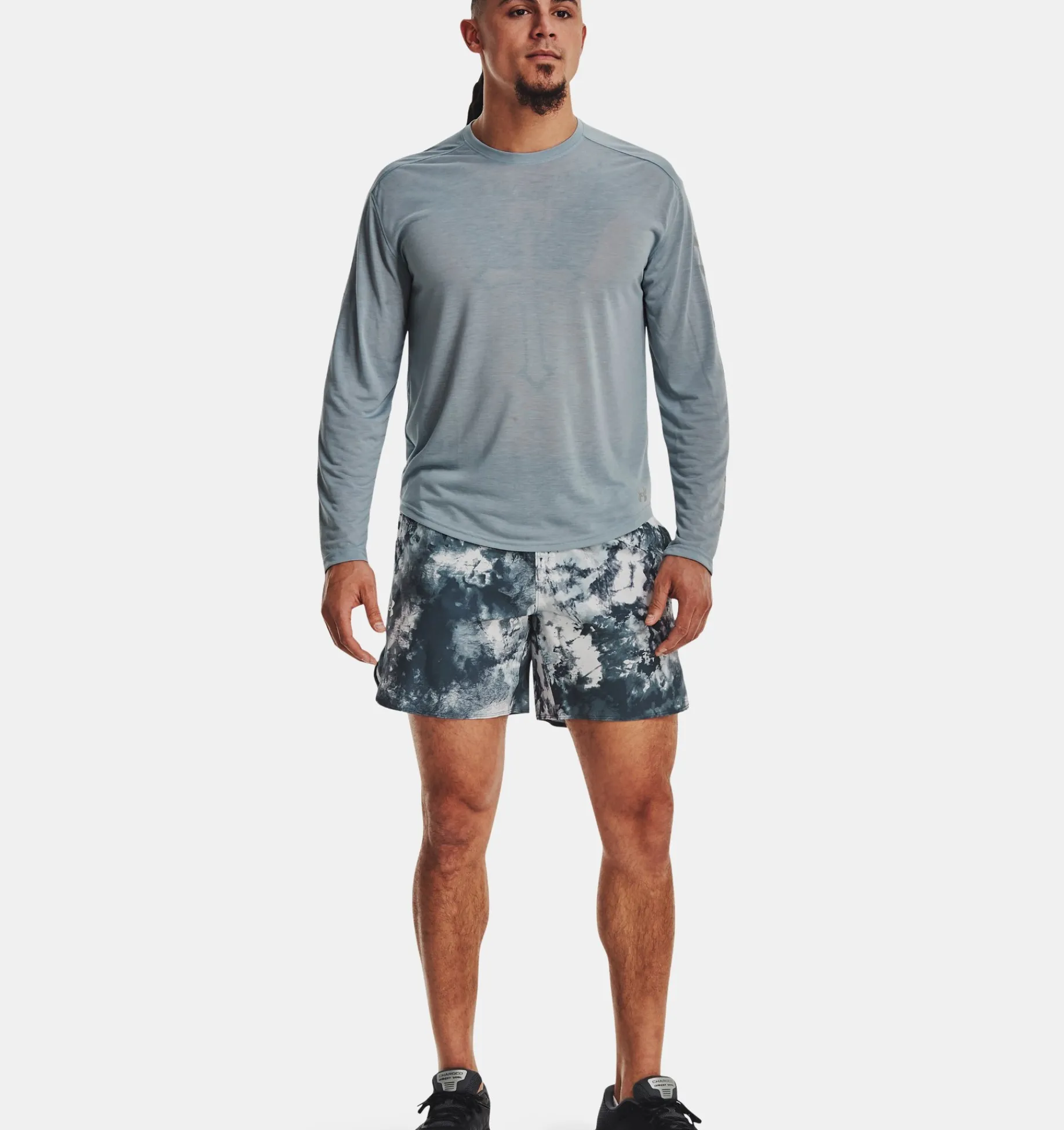 Store Under Armour Shorts Ua Train Anywhere Printed Da Uomo Harbor Blue / Reflective - 465
