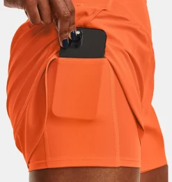 Online Under Armour Shorts Ua Train Anywhere 2-In-1 Da Donna Orange Blast / Reflective - 866
