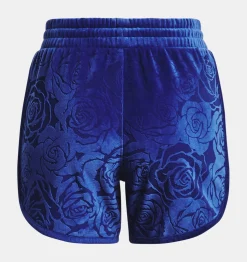 Sale Under Armour Shorts Ua Velour Rose Da Donna Bauhaus Blue / Silver Chrome - 456