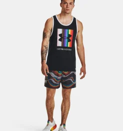 Best Sale Under Armour Shorts Ua Woven Volley Pride Da Uomo Black / White - 001
