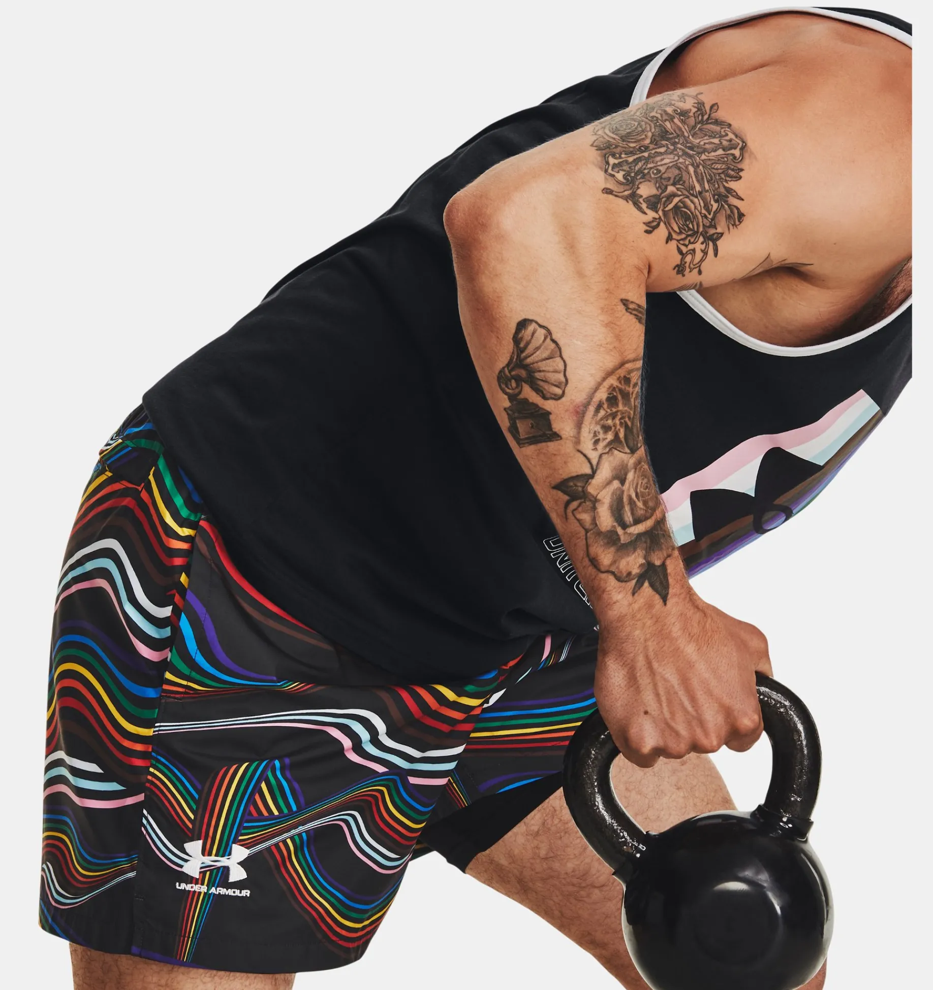 Best Sale Under Armour Shorts Ua Woven Volley Pride Da Uomo Black / White - 001