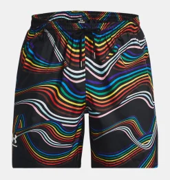 Best Sale Under Armour Shorts Ua Woven Volley Pride Da Uomo Black / White - 001