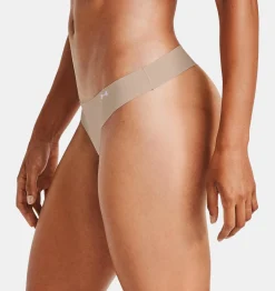 Cheap Under Armour Tanga Ua Pure Stretch Da Donna In Confezione Tripla Black / Beige - 004