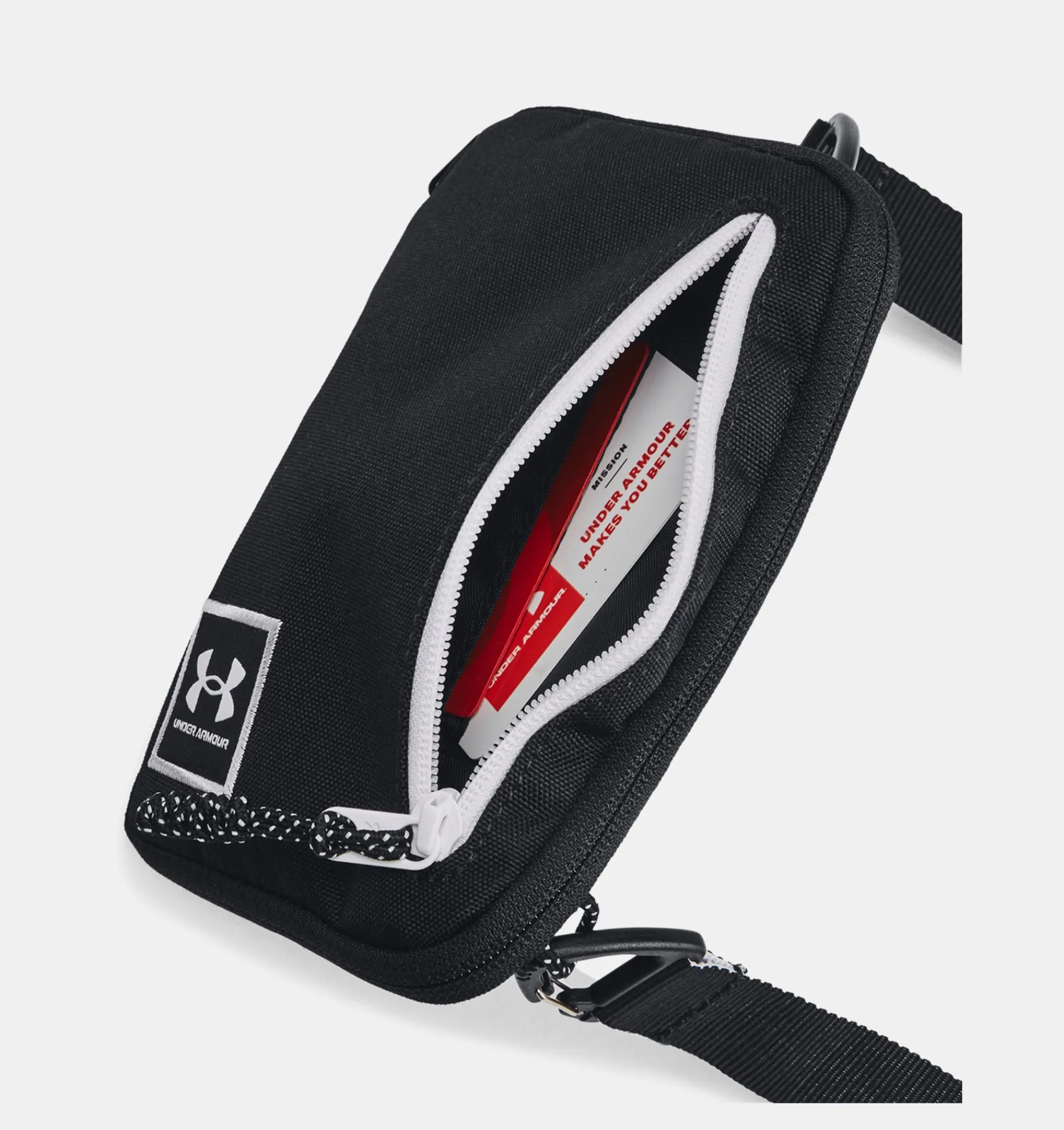 Hot Under Armour Tracolla Piccola Ua Loudon Unisex Black / White - 001