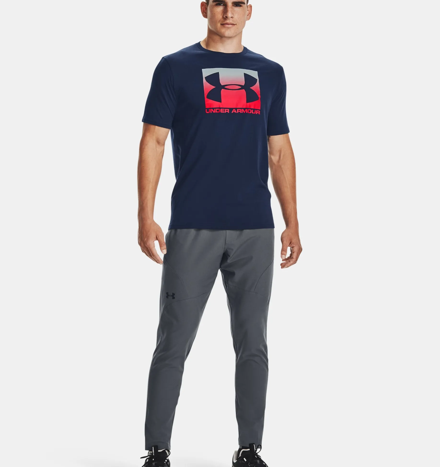 Hot Under Armour T-Shirt A Manica Corta Ua Boxed Sportstyle Da Uomo Academy / Red - 408
