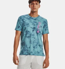 Store Under Armour T-Shirt A Maniche Corte Ua Run Anywhere Da Uomo Still Water / Rebel Pink - 400