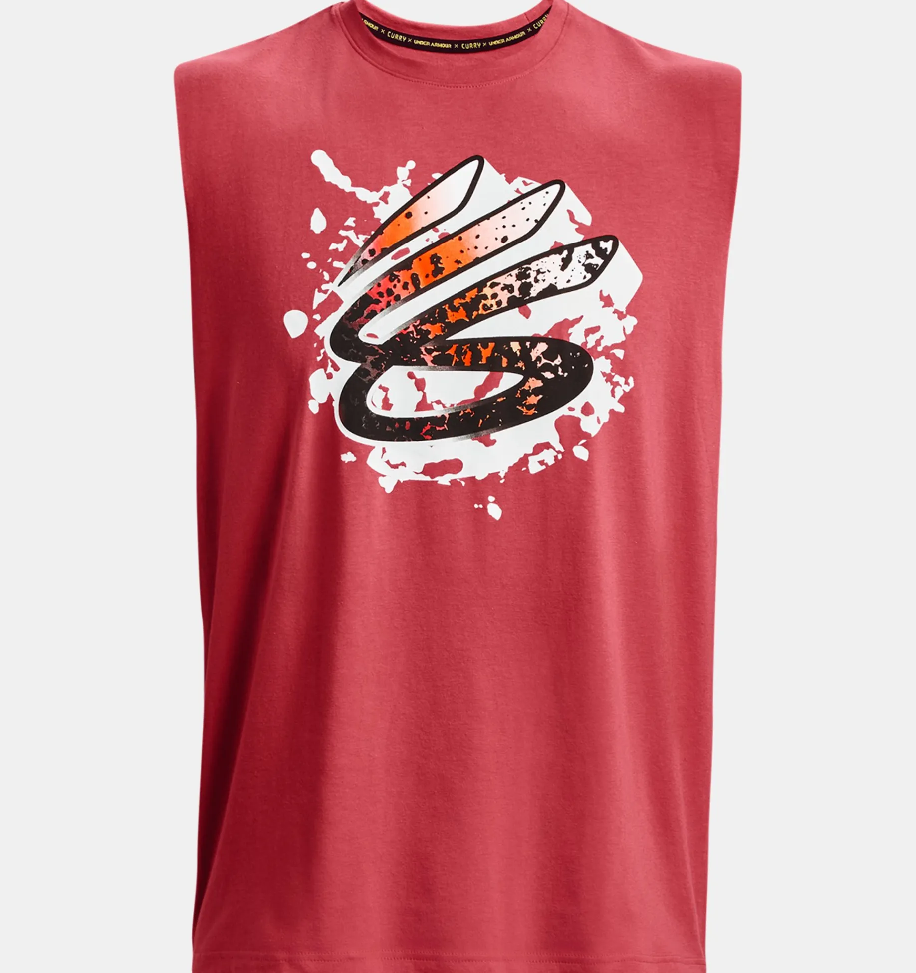 Hot Under Armour T-Shirt Senza Maniche Curry Da Uomo Chakra / White - 638