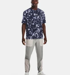 Best Sale Under Armour T-Shirt Ua Breeze Trail Da Uomo White / Midnight Navy - 100