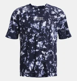 Best Sale Under Armour T-Shirt Ua Breeze Trail Da Uomo White / Midnight Navy - 100