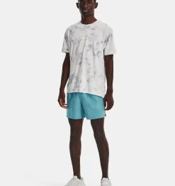 Flash Sale Under Armour T-Shirt Ua Run Anywhere Da Uomo Gray Mist / Lime Surge - 006