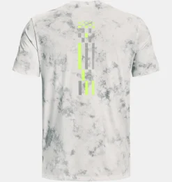 Flash Sale Under Armour T-Shirt Ua Run Anywhere Da Uomo Gray Mist / Lime Surge - 006