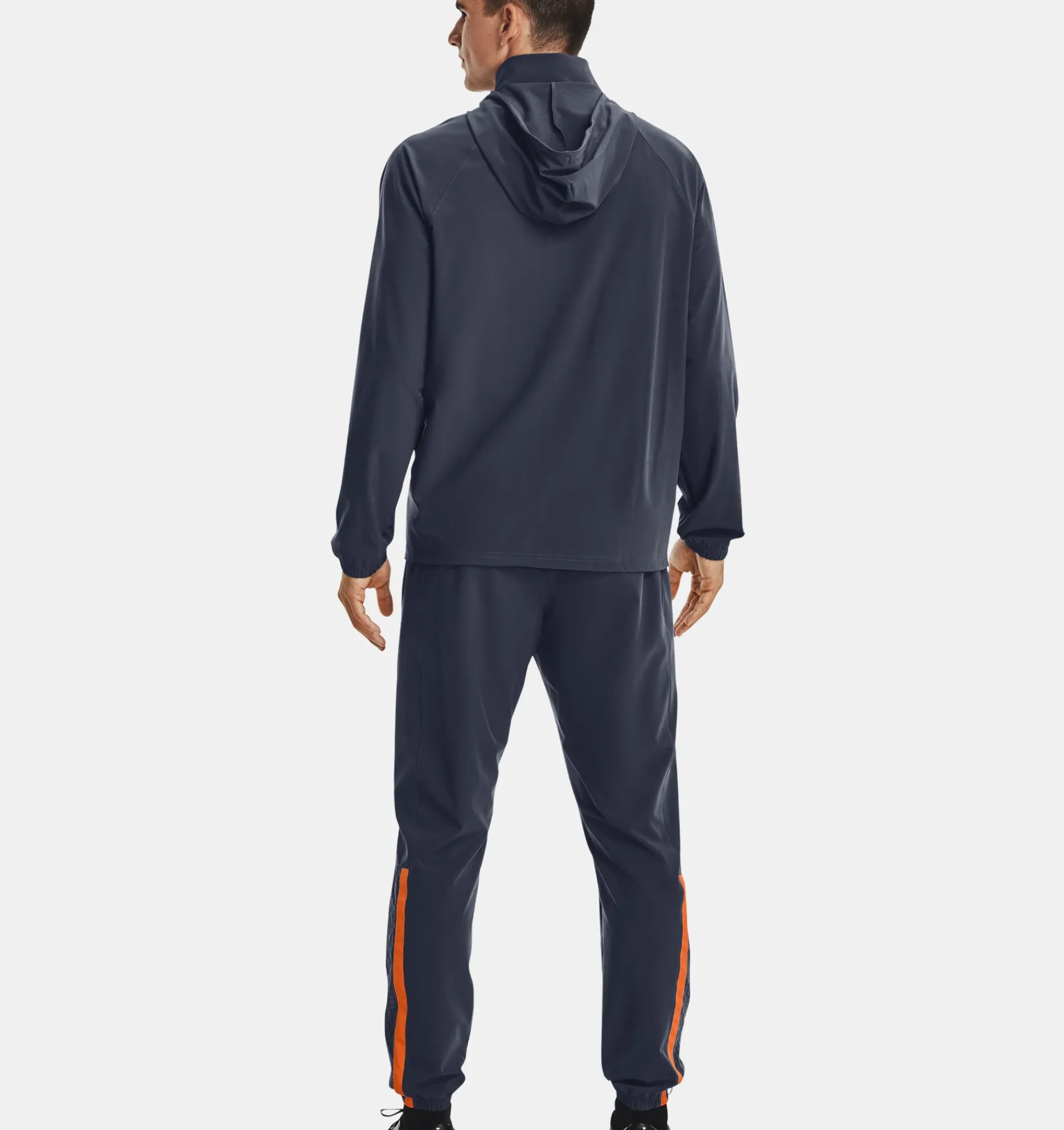 Cheap Under Armour Tuta Ua Accelerate Da Uomo Downpour Gray / Orange Blast - 044