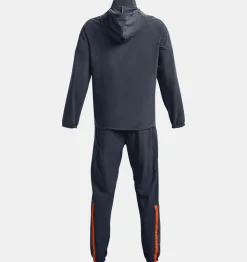Cheap Under Armour Tuta Ua Accelerate Da Uomo Downpour Gray / Orange Blast - 044