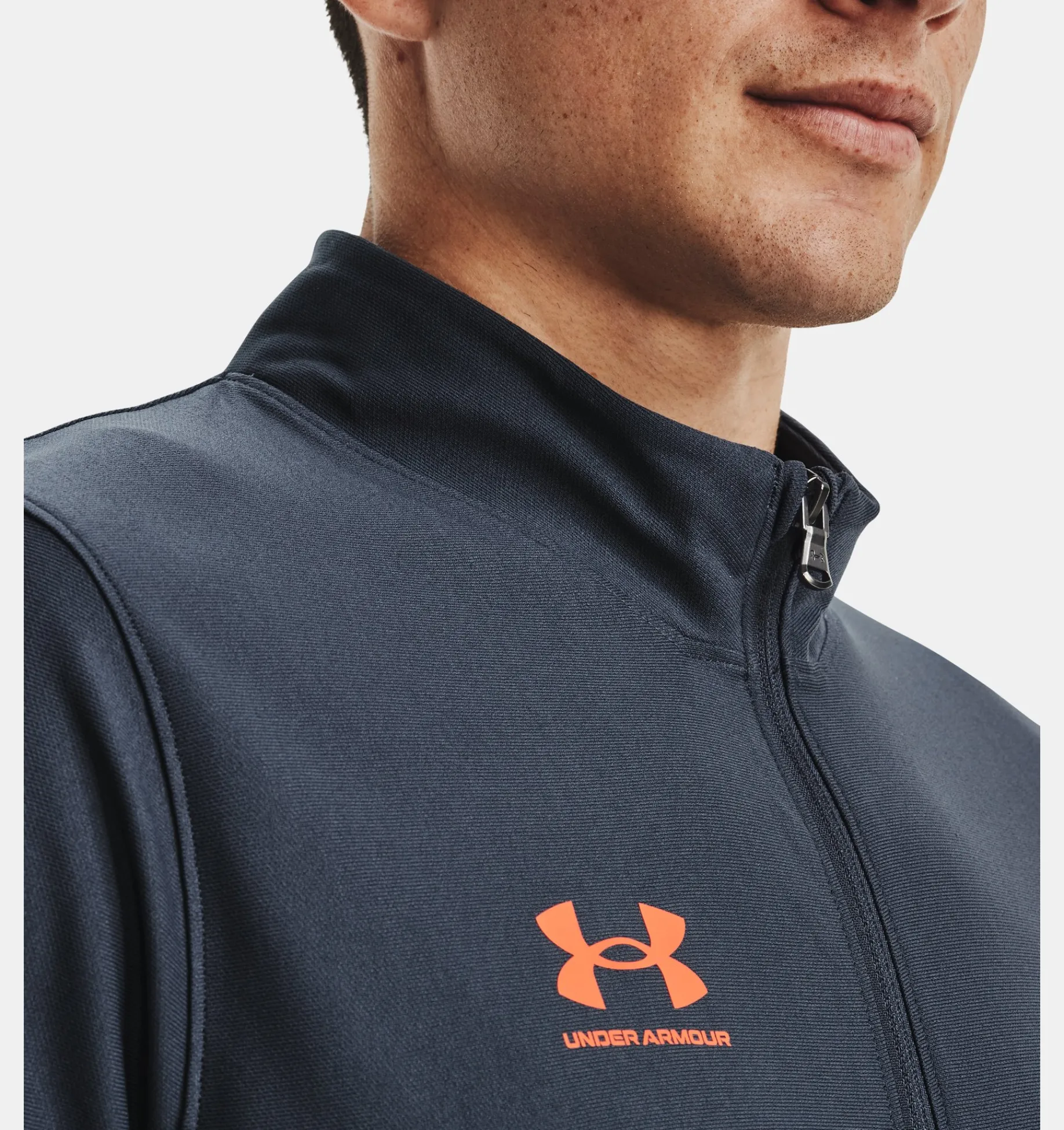 Best Under Armour Tuta Ua Challenger Da Uomo Downpour Gray / Orange Blast - 045
