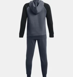Outlet Under Armour Tuta Ua Rival Fleece Da Ragazzo Downpour Gray / Black - 044