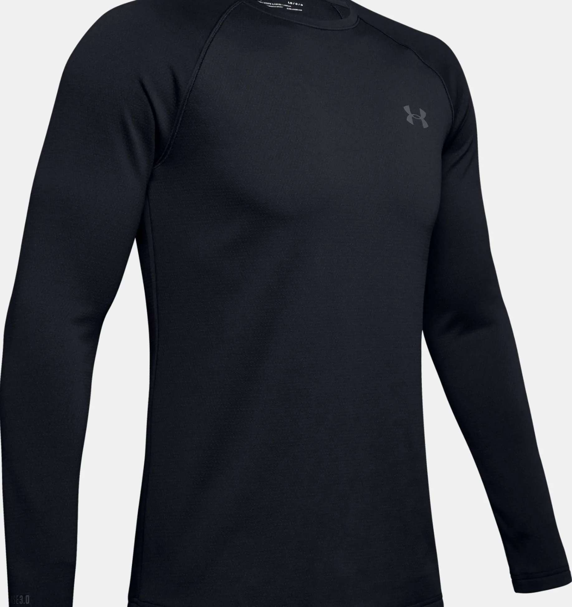 Hot Under Armour Ua Base 3.0 Crew Da Uomo Black / Pitch Gray - 001