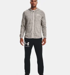 Hot Under Armour Ua Rival Terry Full Zip Da Uomo Onyx White - 112