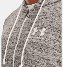 Hot Under Armour Ua Rival Terry Full Zip Da Uomo Onyx White - 112