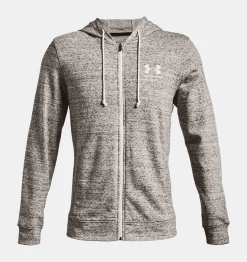 Hot Under Armour Ua Rival Terry Full Zip Da Uomo Onyx White - 112