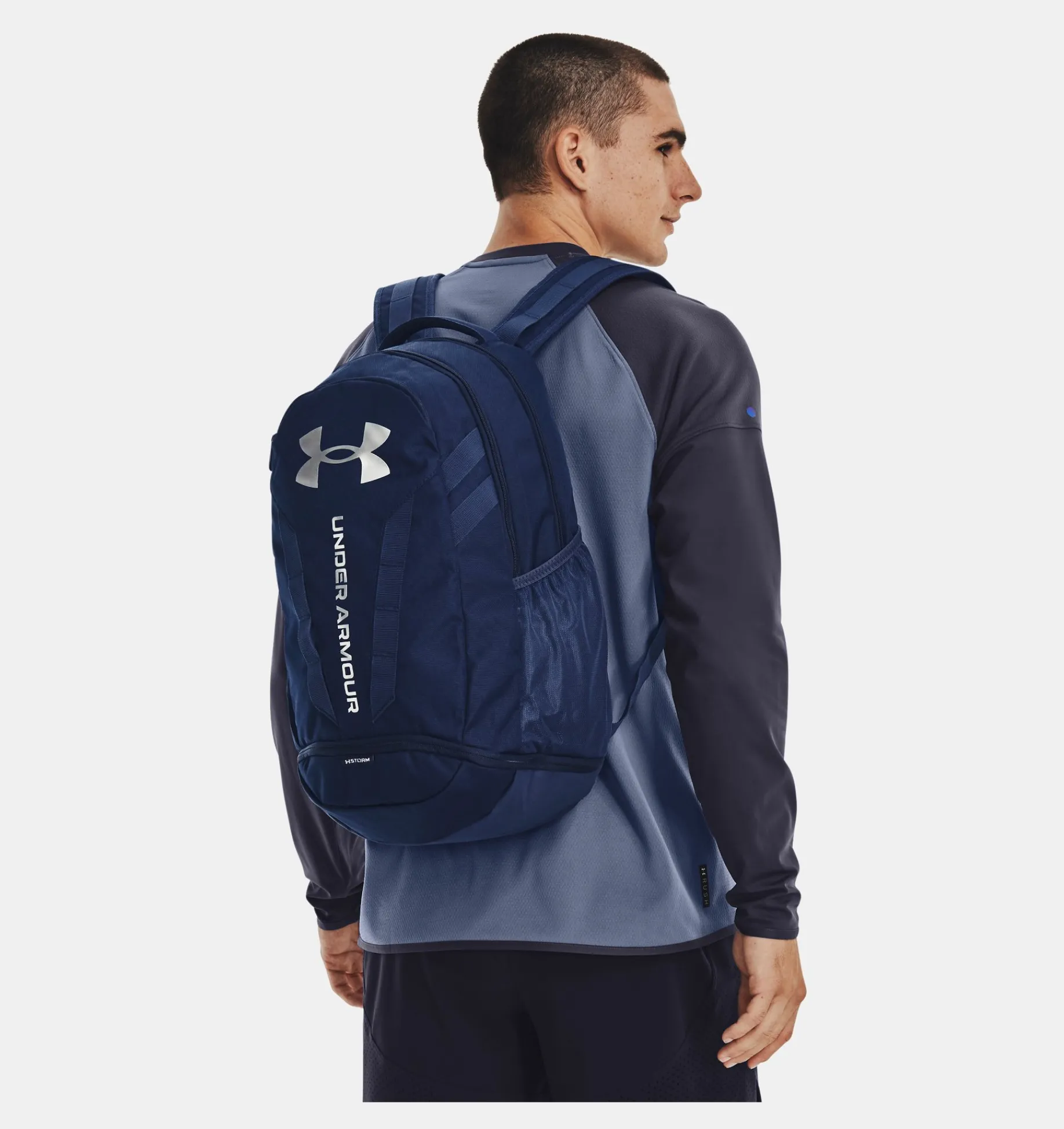 New Under Armour Zaino Ua Hustle Academy / Silver - 408